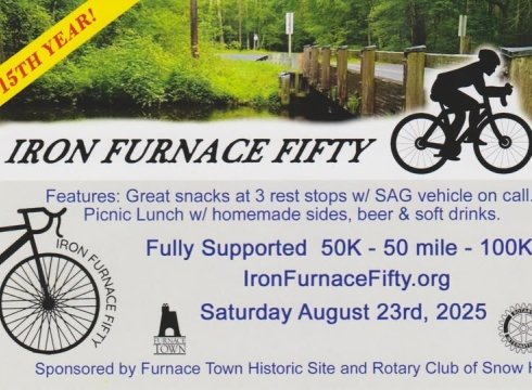 Iron Furnace Fifty Bike Ride