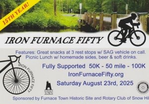 Iron Furnace Fifty Bike Ride