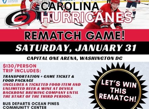Capitals vs. Hurricanes Rematch Bus Trip