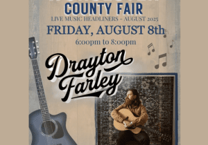 Drayton Farley Headliner at the Worcester County Fair August 8, 2025
