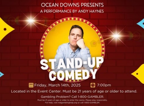 LIVE AT OCEAN DOWNS! Stand-Up Comedy with Andy Haynes