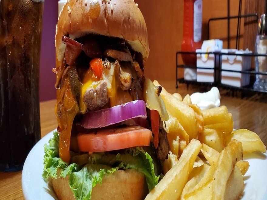 Burgers for lunch at Denny's – America's Diner - Orange County guide for  families