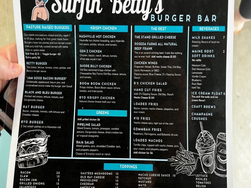 Surfin Betty’s Burger Bar