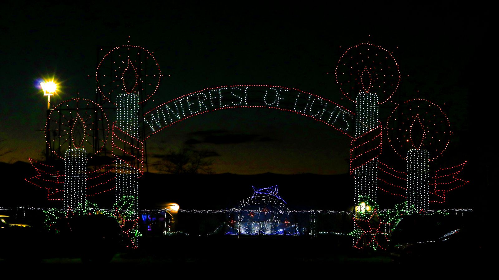 Winterfest of Lights entrance